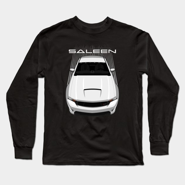 Ford Mustang Saleen 2010 - 2012 - White Long Sleeve T-Shirt by V8social